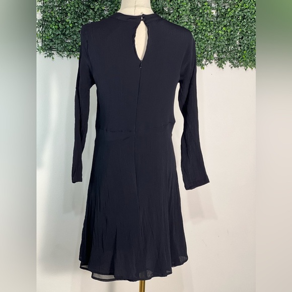 Nanette Lepore Black Whimsigoth Floral Embroidered Fit & Flare Mini Dress 12 - Picture 7 of 14